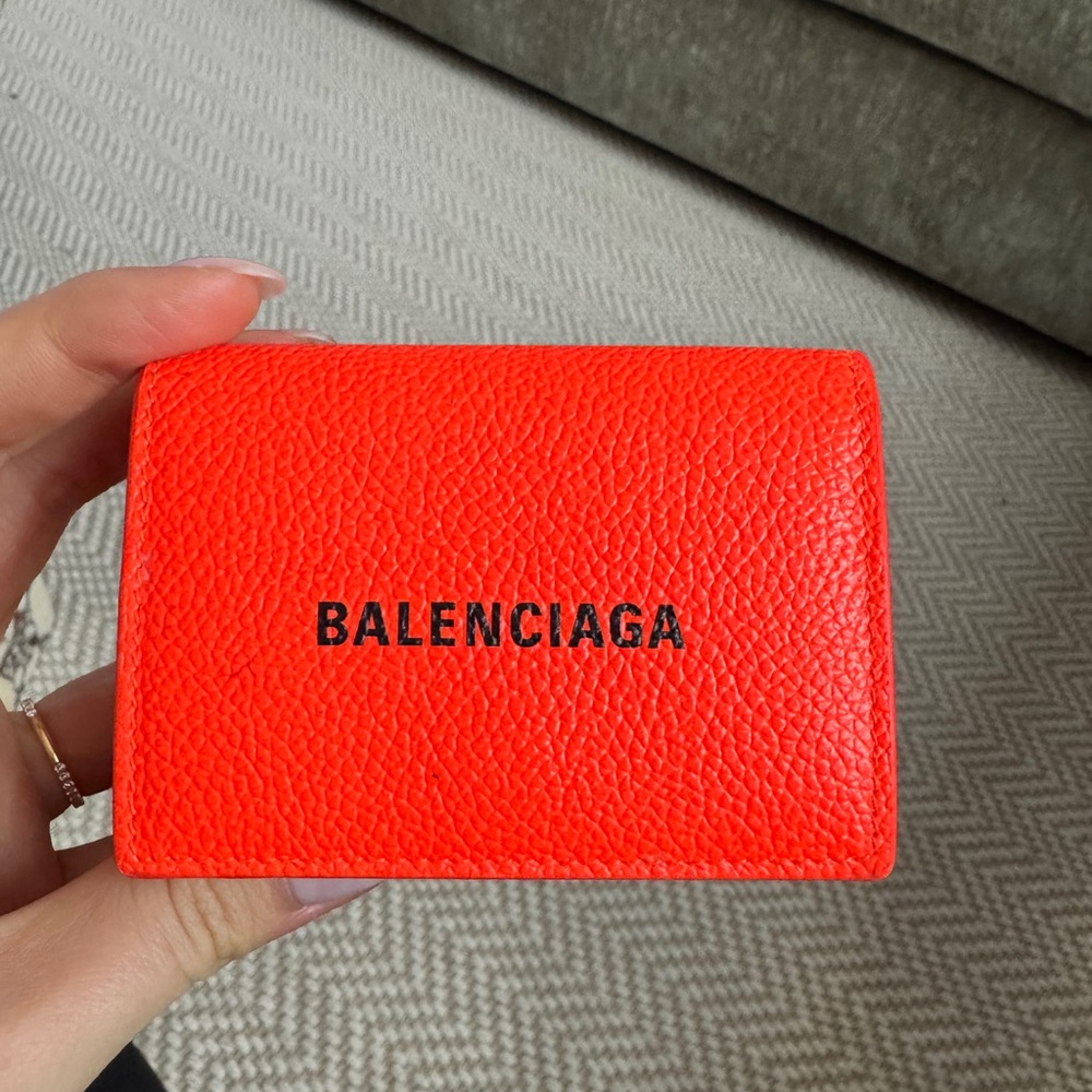 Balenciaga Orange Wallet